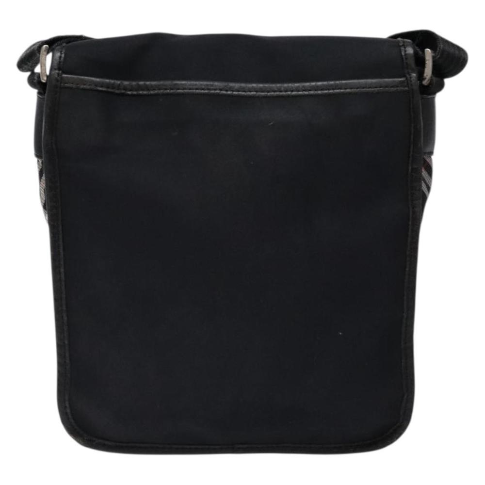 BURBERRY Black Label Shoulder Bag Nylon Black Silver Auth bs28327 - Picture 2 of 16